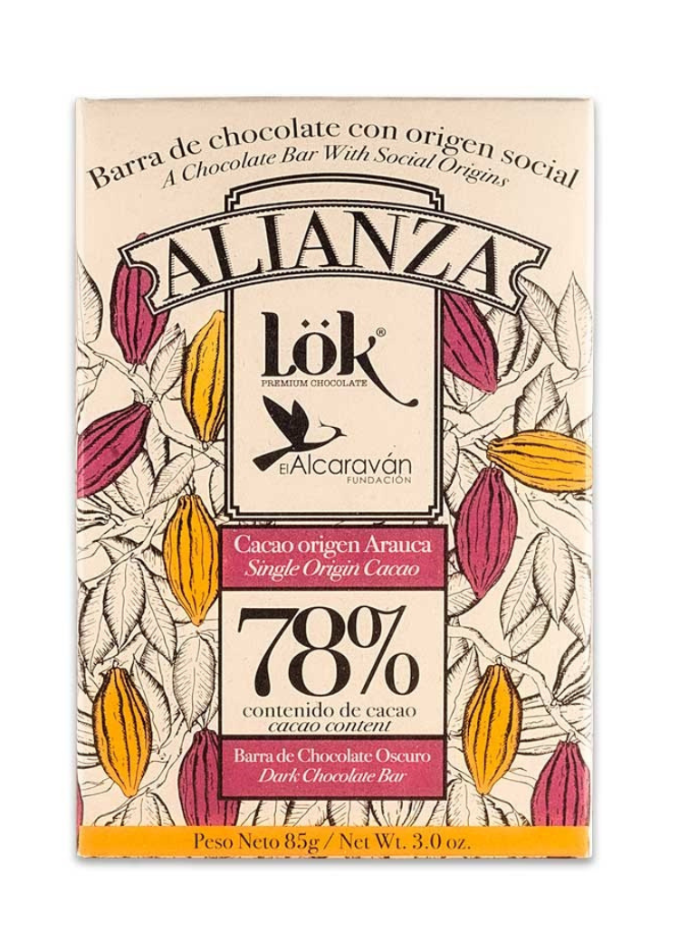 Chocolate LOK Alianza 78% 85 gr