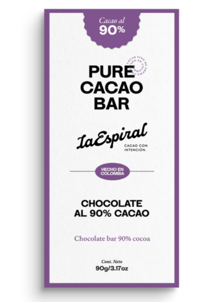 Chocolate al 90% Pure Cacao Bar 90gr