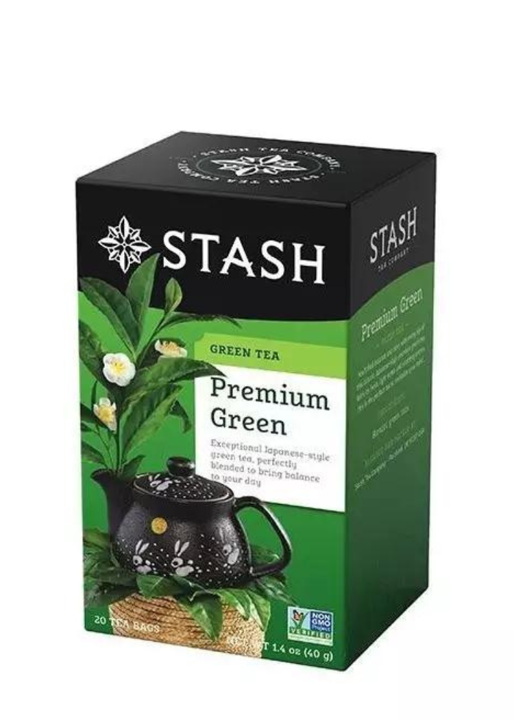 Té Stash Premium Green 40gr x20und