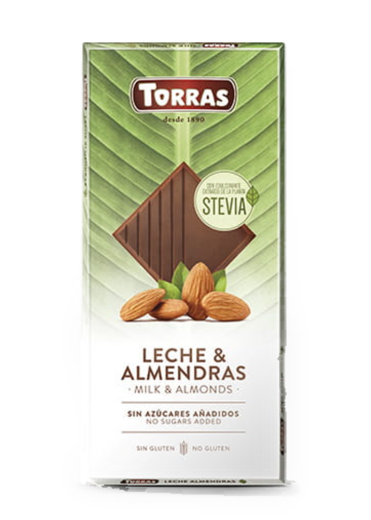 Torras Leche y almendras (stevia) 125 gr (1)