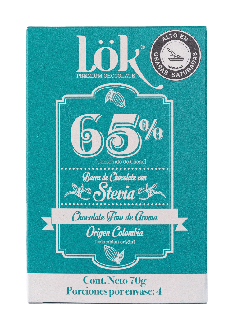 Lok 65% con Stevia 70gr