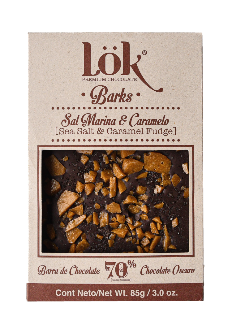 Lok Barks Sal Marina y Caramelo 70% 85gr